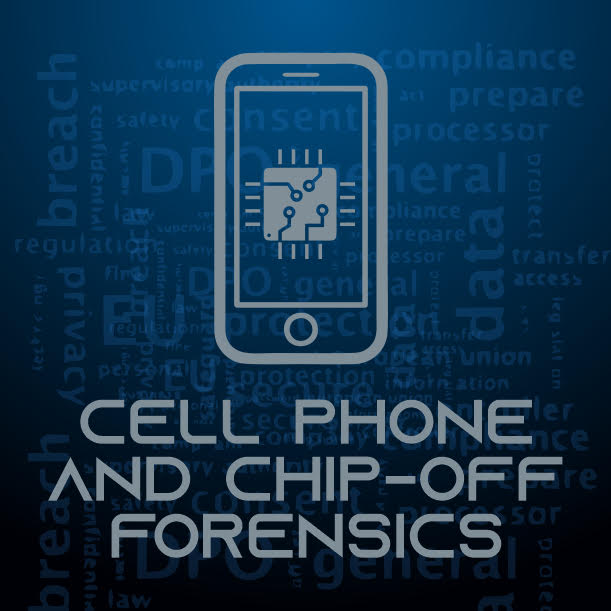 Cell phone and chip-off forensics icon